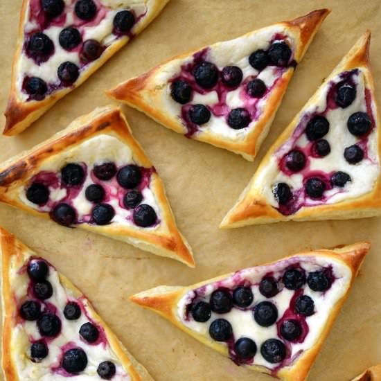 Blueberry Cream Cheese Pastries