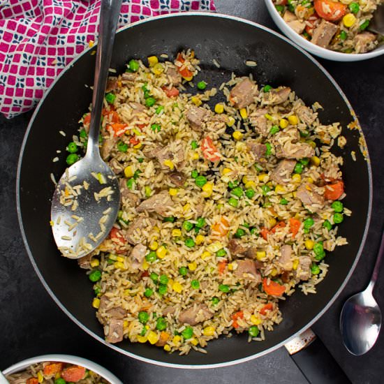 Leftover Roast Pork Fried Rice