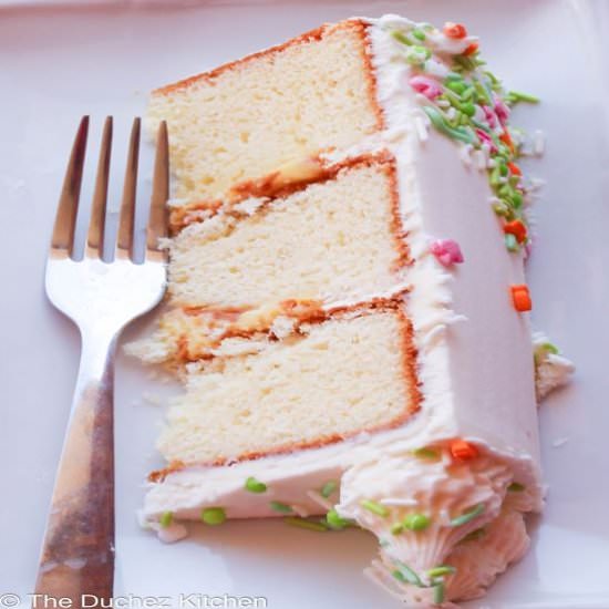 Citrus Curd Layered Cake