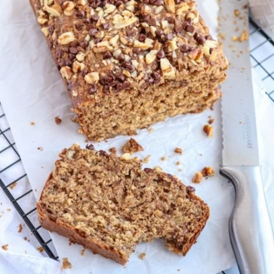 Healthy Banana Oat Bread