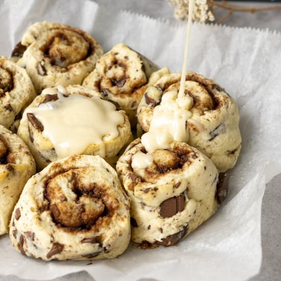 Chocolate Chip Cinnamon Rolls