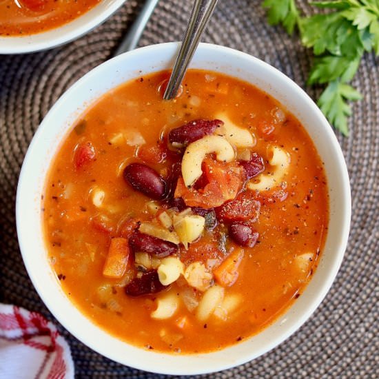 Incredible Vegan Minestrone Soup
