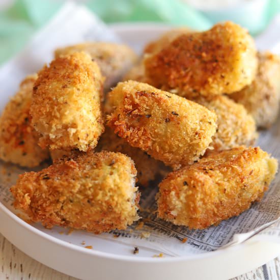 Fried artichoke hearts