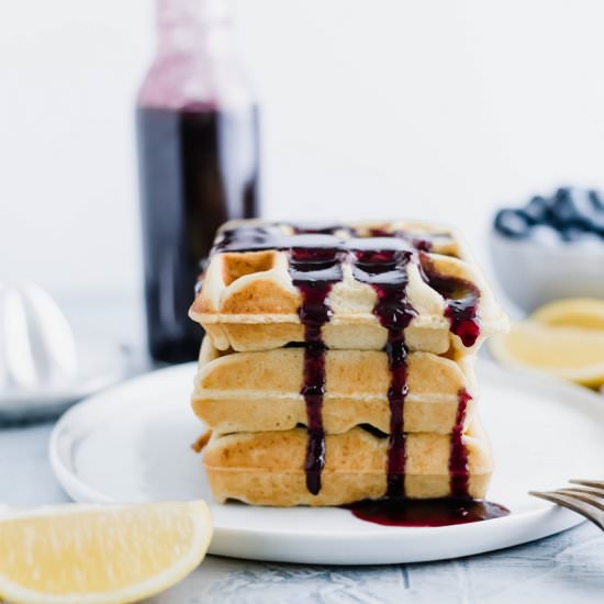 Lemon Ricotta Waffles