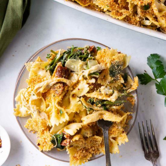 Chicken Florentine Pasta Bake