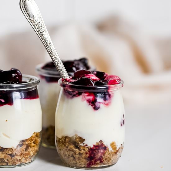 No Bake Cheesecake Jars
