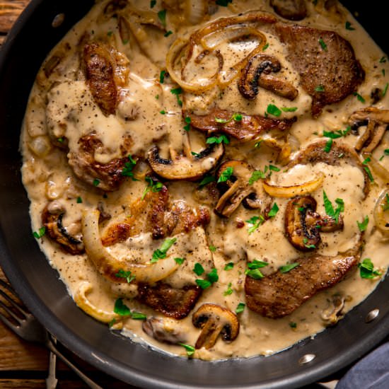 Smothered Pork Steak