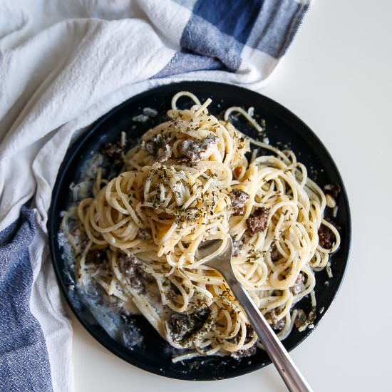 Pasta with Yogurt Sauce