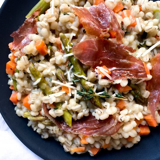 Asparagus and Prosciutto Risotto