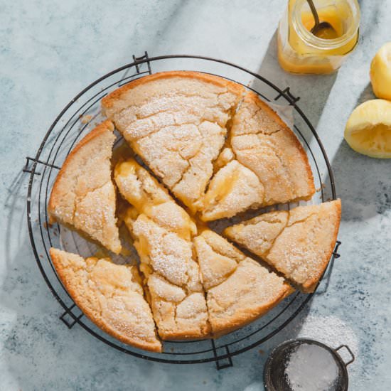 Vegan Lemon Curd Cake