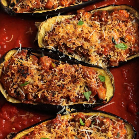 Stuffed Eggplant Parmesan