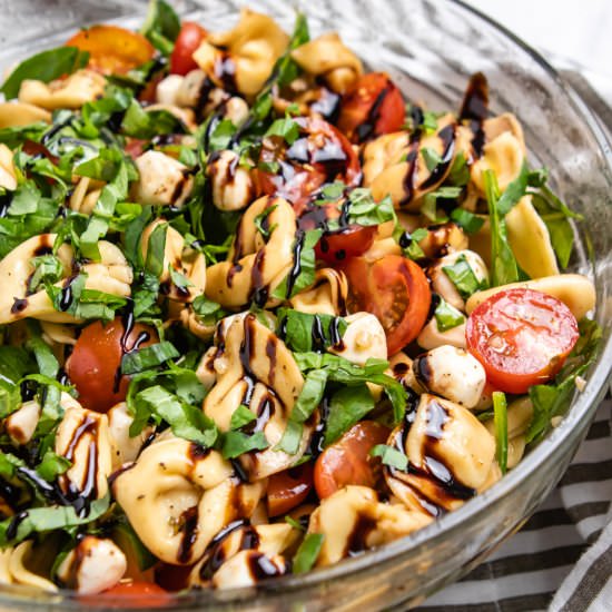Tortellini Caprese Pasta Salad