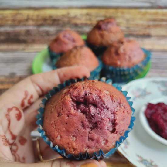 Healthy Beetroot Muffins