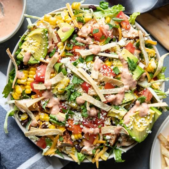 Summer Chicken Taco Salad