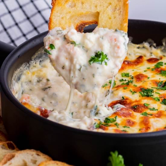 Cheesy Baked Shrimp Scampi Dip
