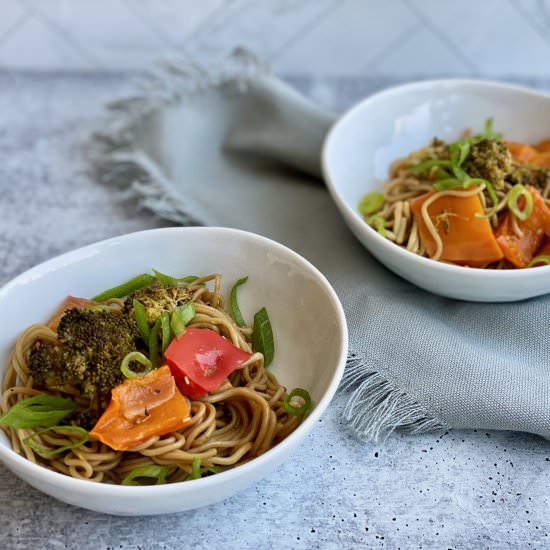 Sheet Pan Ramen Noodles