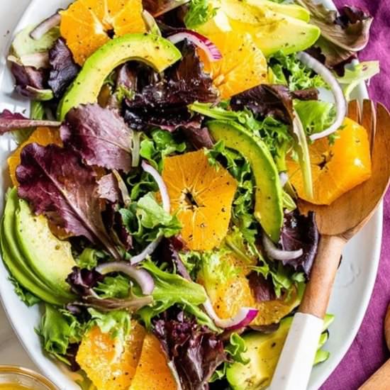 Navel Orange Salad with Avocado