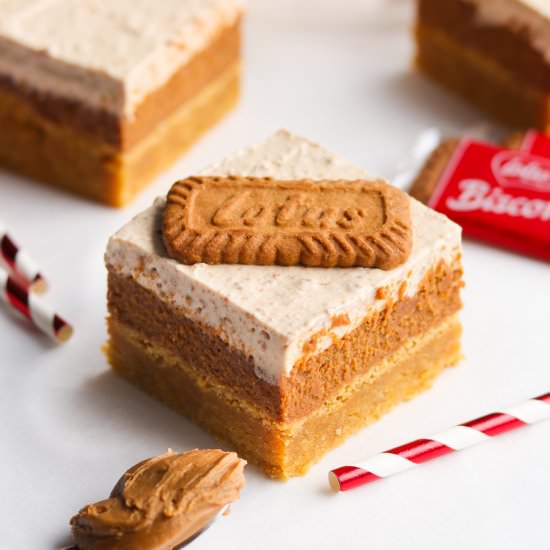 Triple Biscoff Blondies