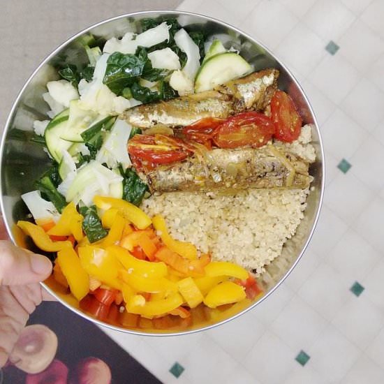 Sardines Quinoa Bowl