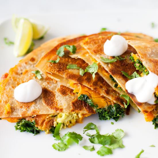 Vegan Sweet Potato Quesadilla