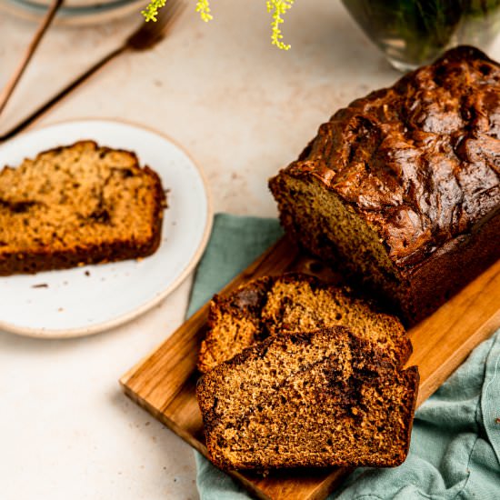 Brigadeiro Banana Bread