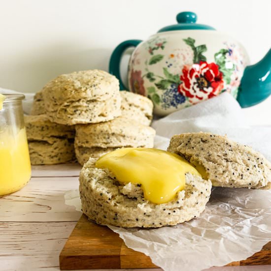 Almond Poppyseed Scones