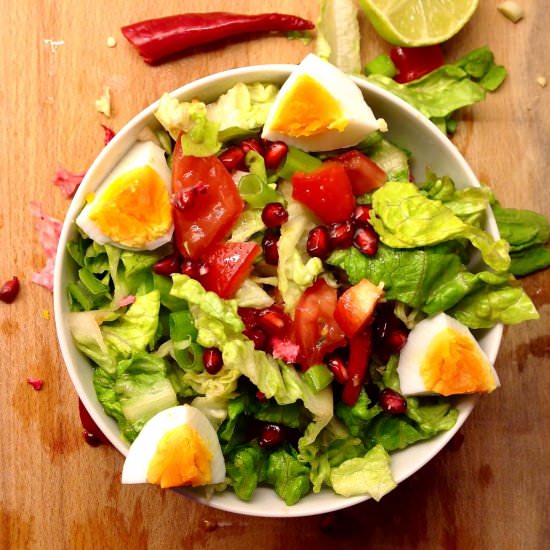 My Big-Small Salad with Pomegranate