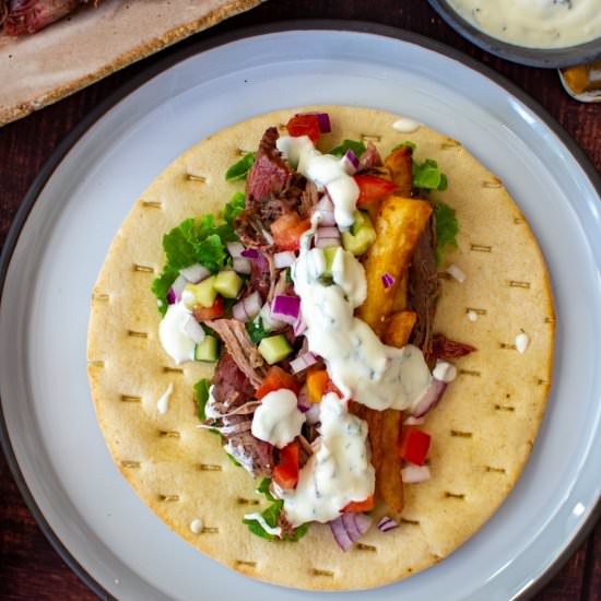 Smoked Lamb Yiros