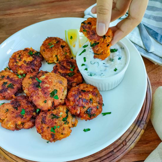 Simple fish cakes without potato