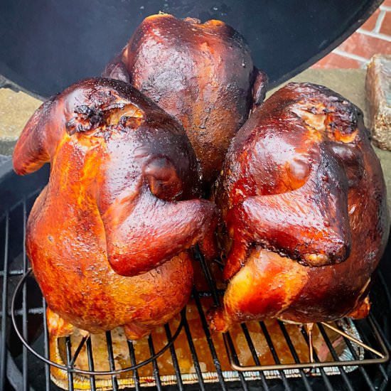 smoked beer can chicken