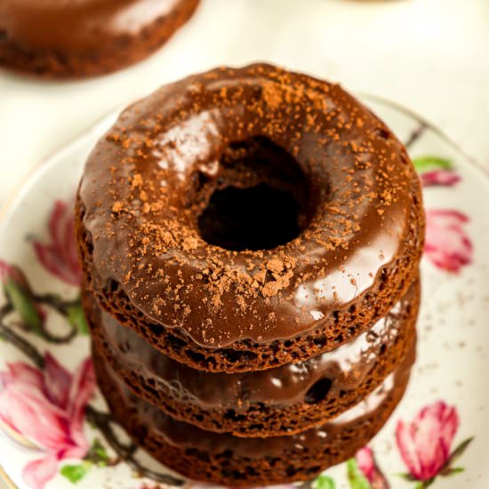 Chocolate Cake Doughnuts