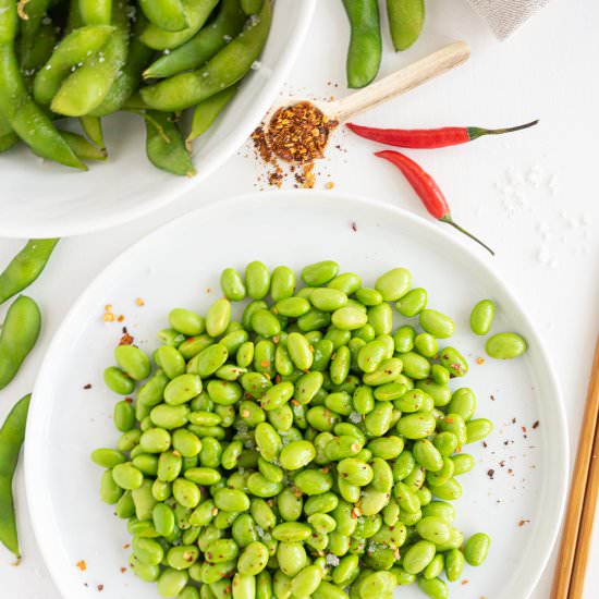 2 easy  edamame recipes