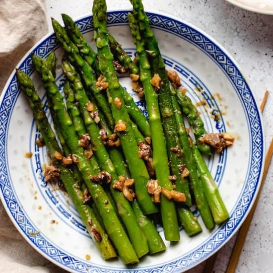 Sauteed Asparagus with Miso Butter
