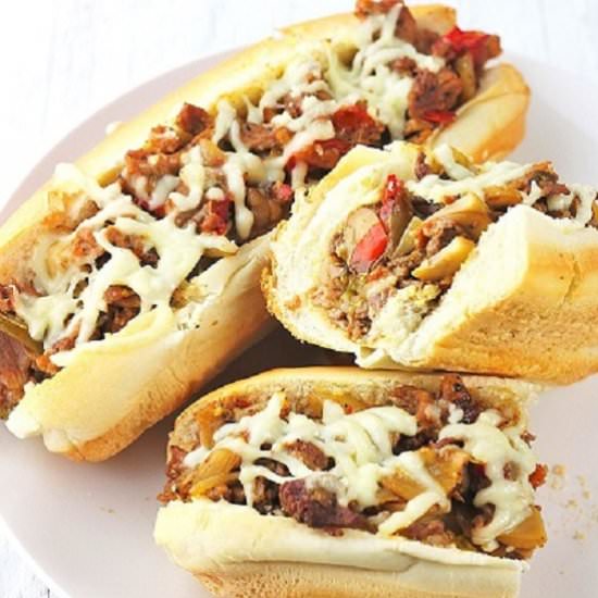 Homemade Cheesesteaks