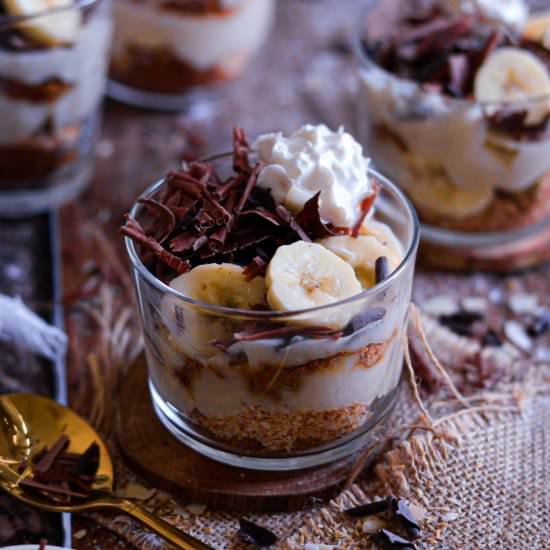 Vegan Coco-Banana Cream Pie Parfait
