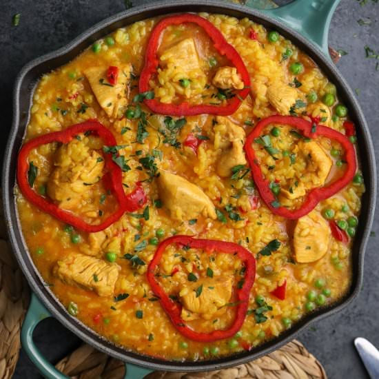 arroz con pollo a la chorrera