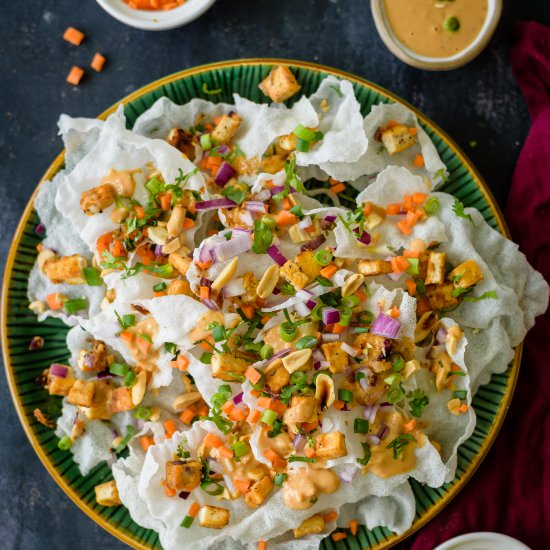Rice Paper Crisp Nachos