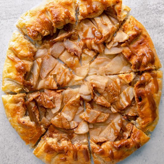 Salted Caramel Apple Galette