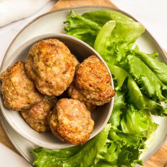 Pesto Turkey Meatballs with Ricotta