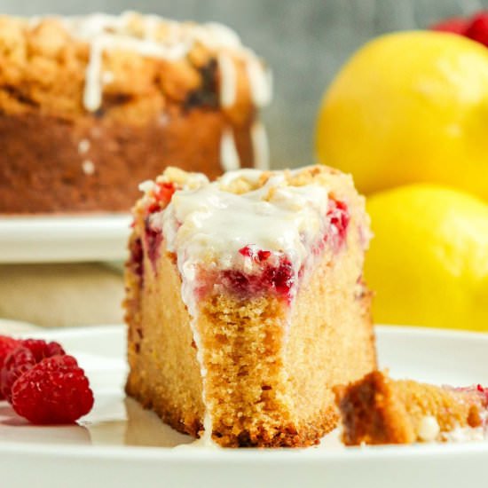 Raspberry Lemon Coffee Cake