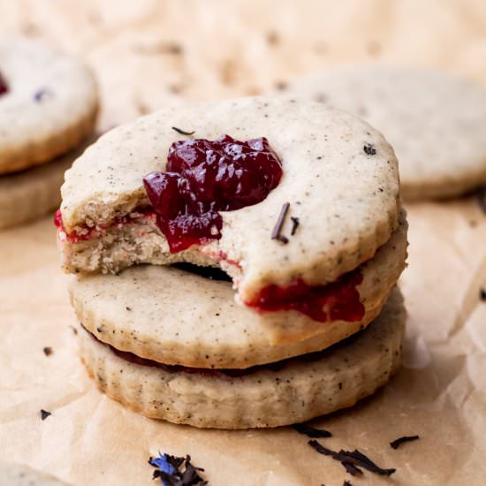 Lemon Earl Grey Sandwich Cookies