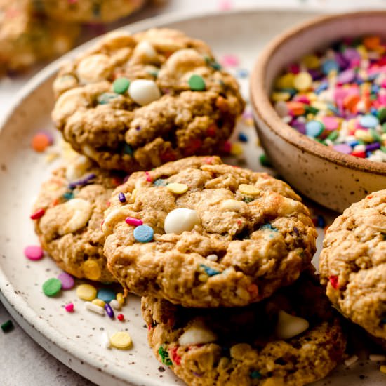 funfetti oatmeal cookiees
