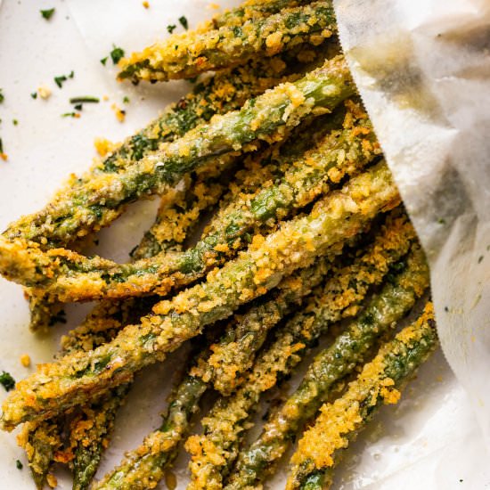 Parmesan Asparagus Fries