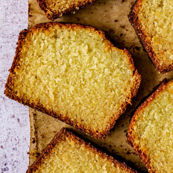 Honey Lavender Orange Loaf Cake