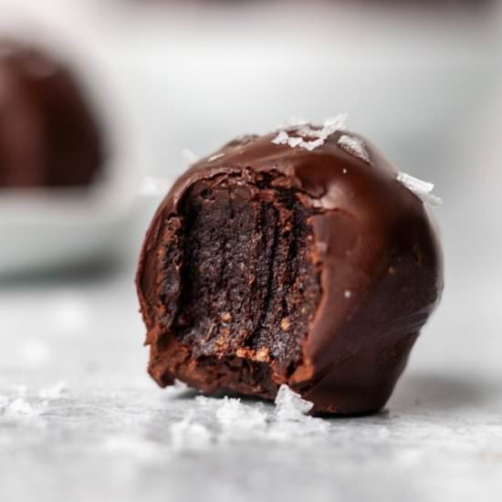 Vegan Double Chocolate Truffles