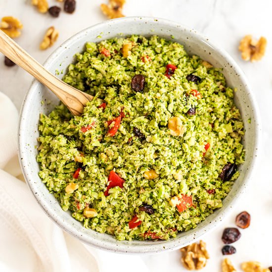 Riced Broccoli Salad