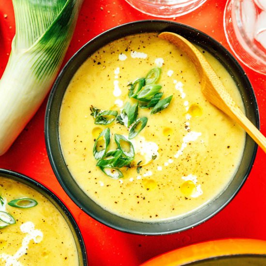 Vegan Leek Soup
