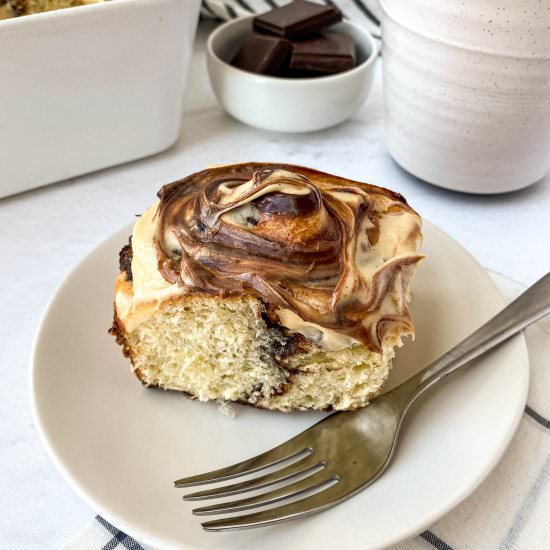 Chocolate Caramel Sweet Rolls