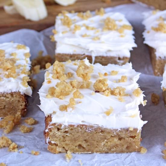 Butterscotch Banana Blondies