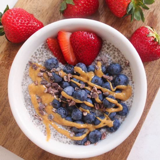 Single serve chia pudding